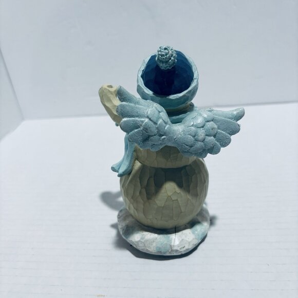 Vintage Winter Wishes 6 Inch Snowman Angel. RARE! - Picture 4 of 9